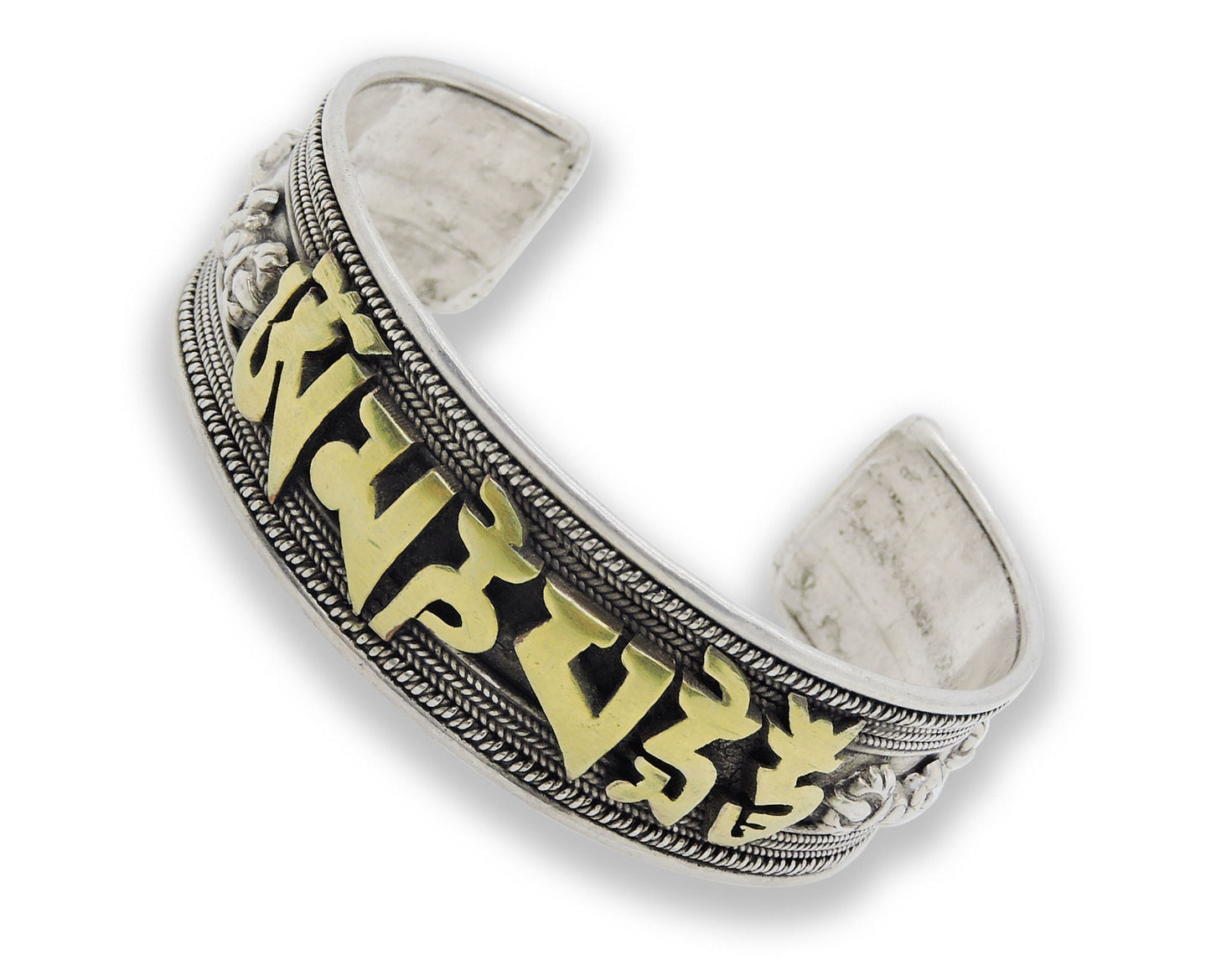 Handmade Buddha of Compassion sterling Silver Bracelet (Large)