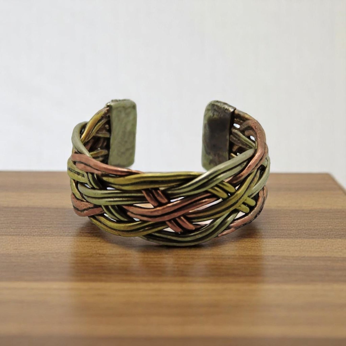 Handmade Twisted Three Metal Medicine/ Healing Ring From Nepal