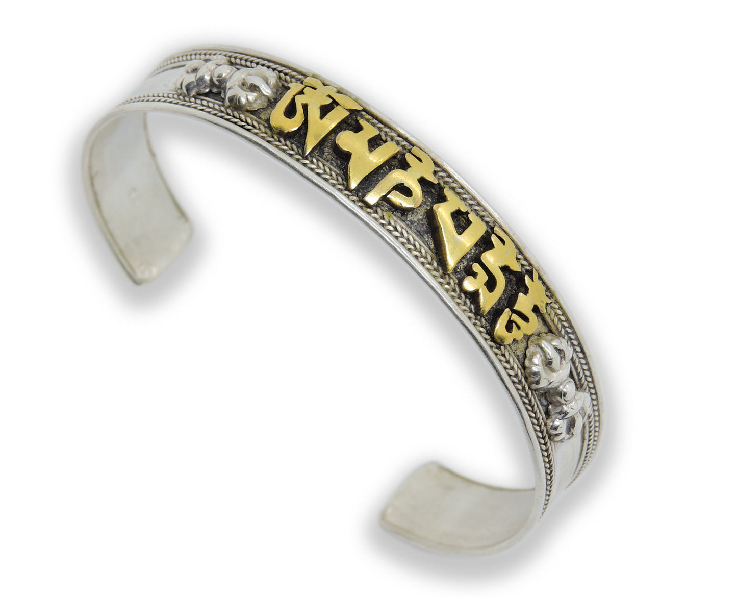 Handmade Buddha of Compassion sterling Silver Bracelet (Small)