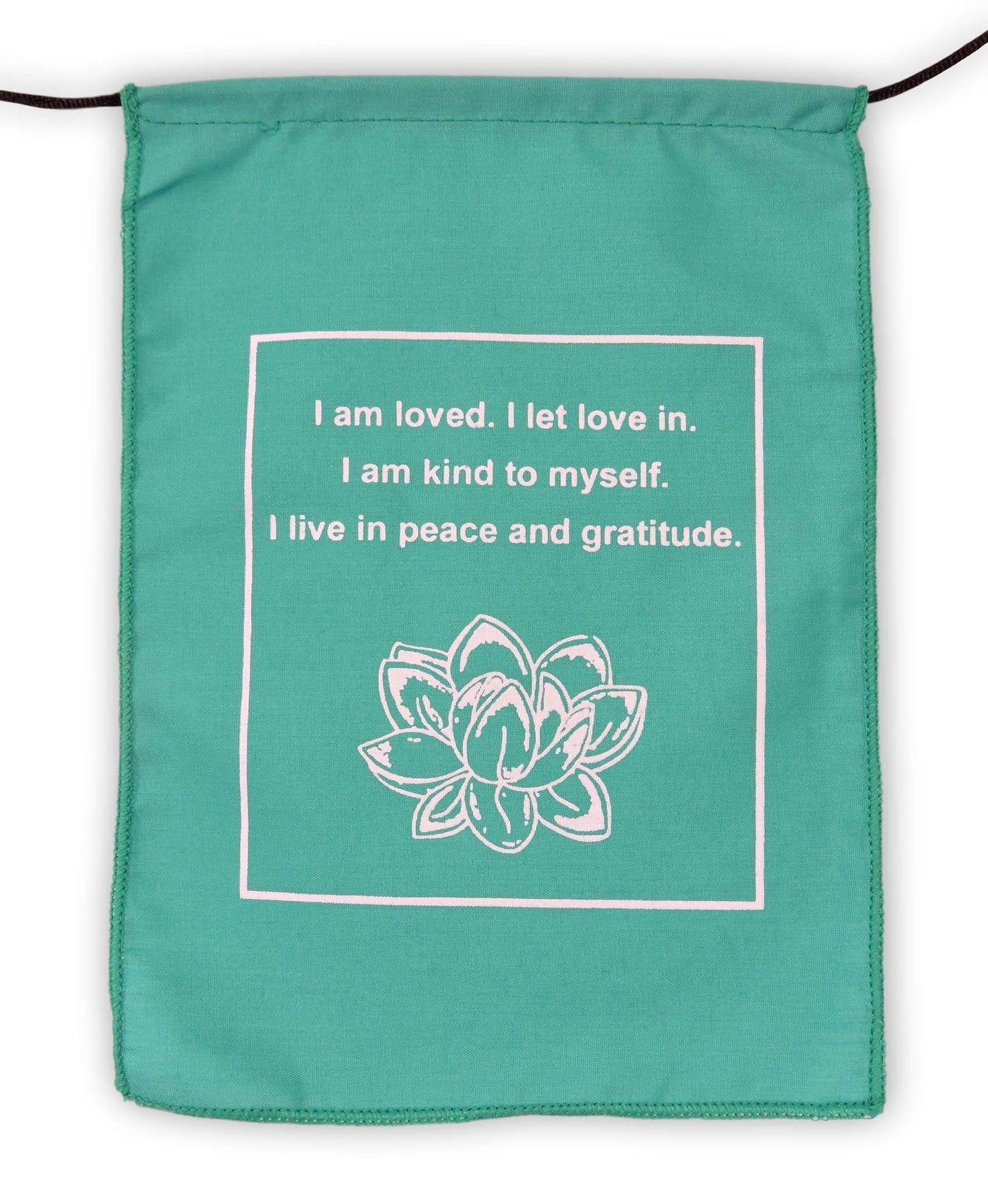 Handmade Affirmation, Love, Courageous, Imagination, Intuition, Prayer Flags 6X8