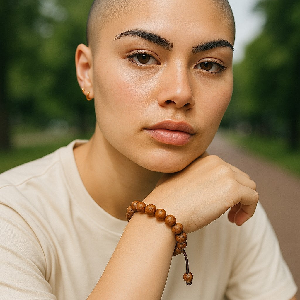 Handmade Bodhi seed Wrist mala For meditation