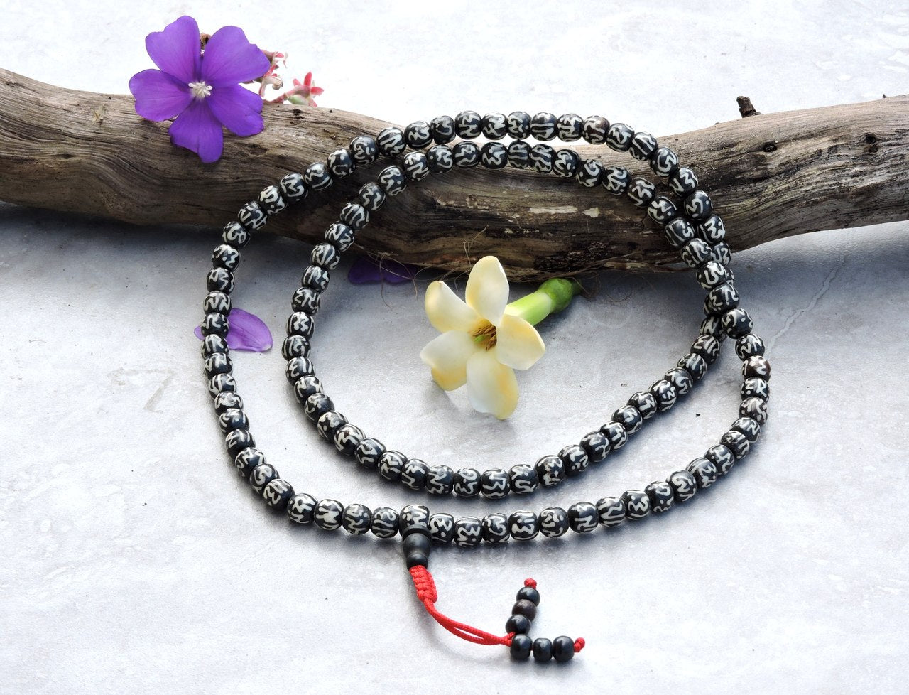 Handmade Buddha of Compassion Mala 108 for meditation