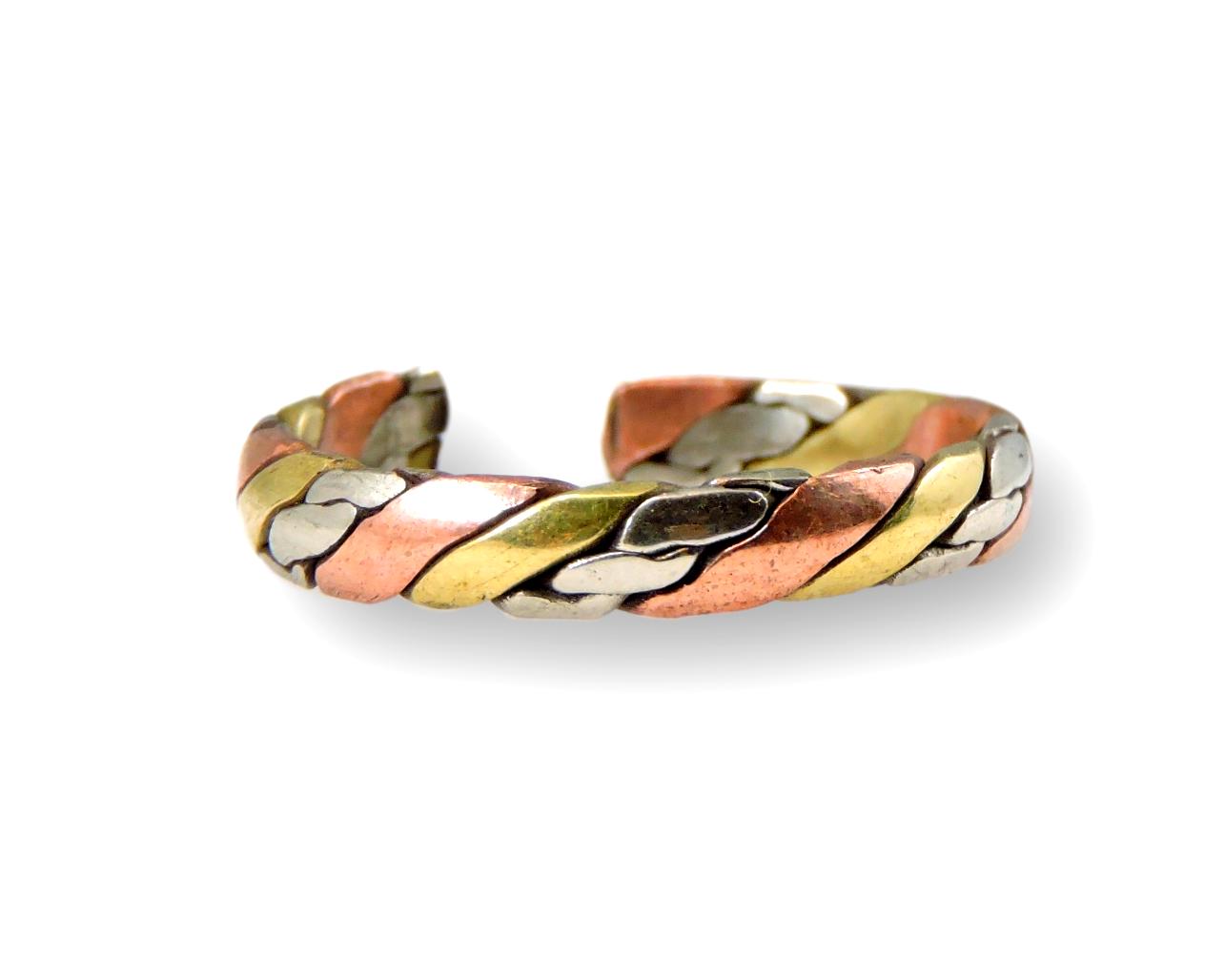 Handmade Three Metal Healing Medicine Ring From Nepal