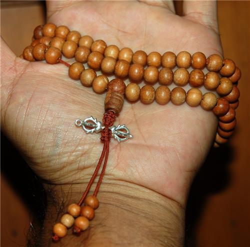 Sandalwood Mala with Dorje/Vajra Pendant for Meditation