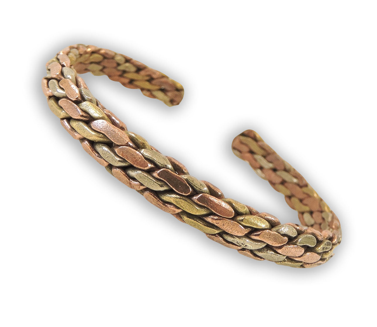 Handmade Tibetan Three Metal Medicine Bracelet from Nepal (S13)