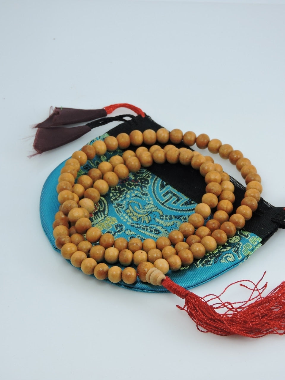 Wood Bead mala 108 beads with Tassel