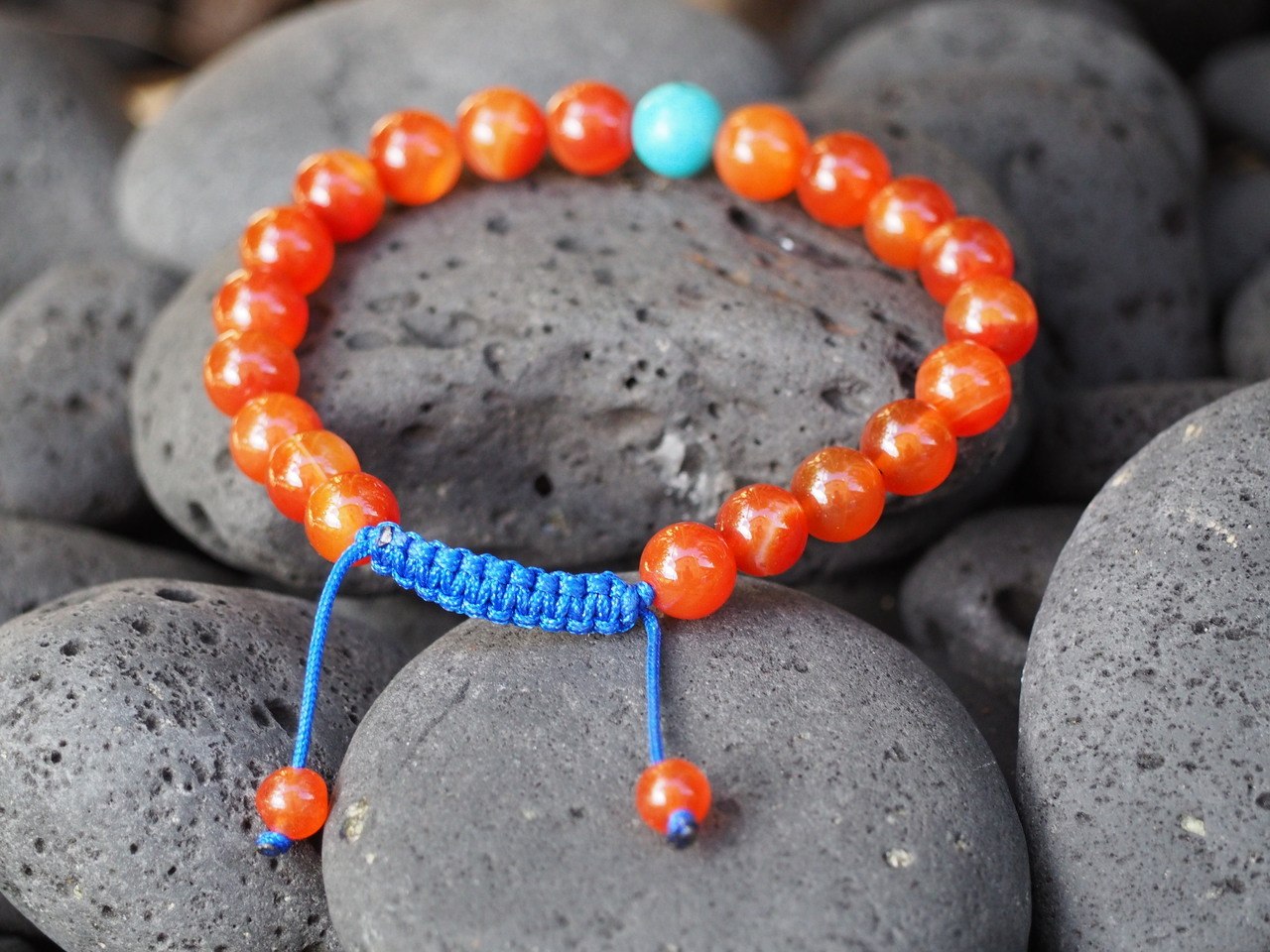 Motivation and Protection Carnelian Wrist mala yoga Bracelet