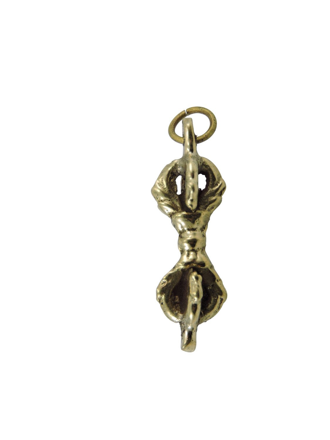 Handmade Brass Single Dorje Vajra Pendant/Necklace