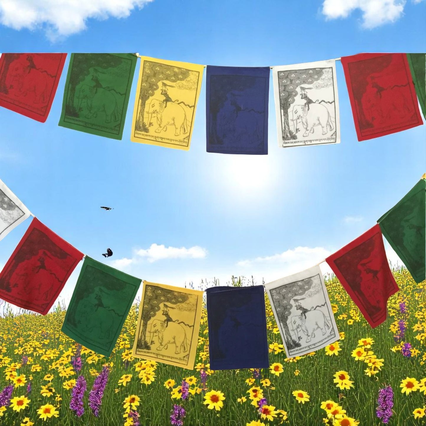 The Four Peaceful Friends Prayer Flags