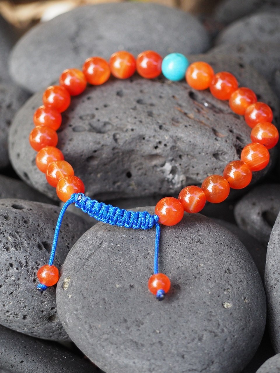Motivation and Protection Carnelian Wrist mala yoga Bracelet