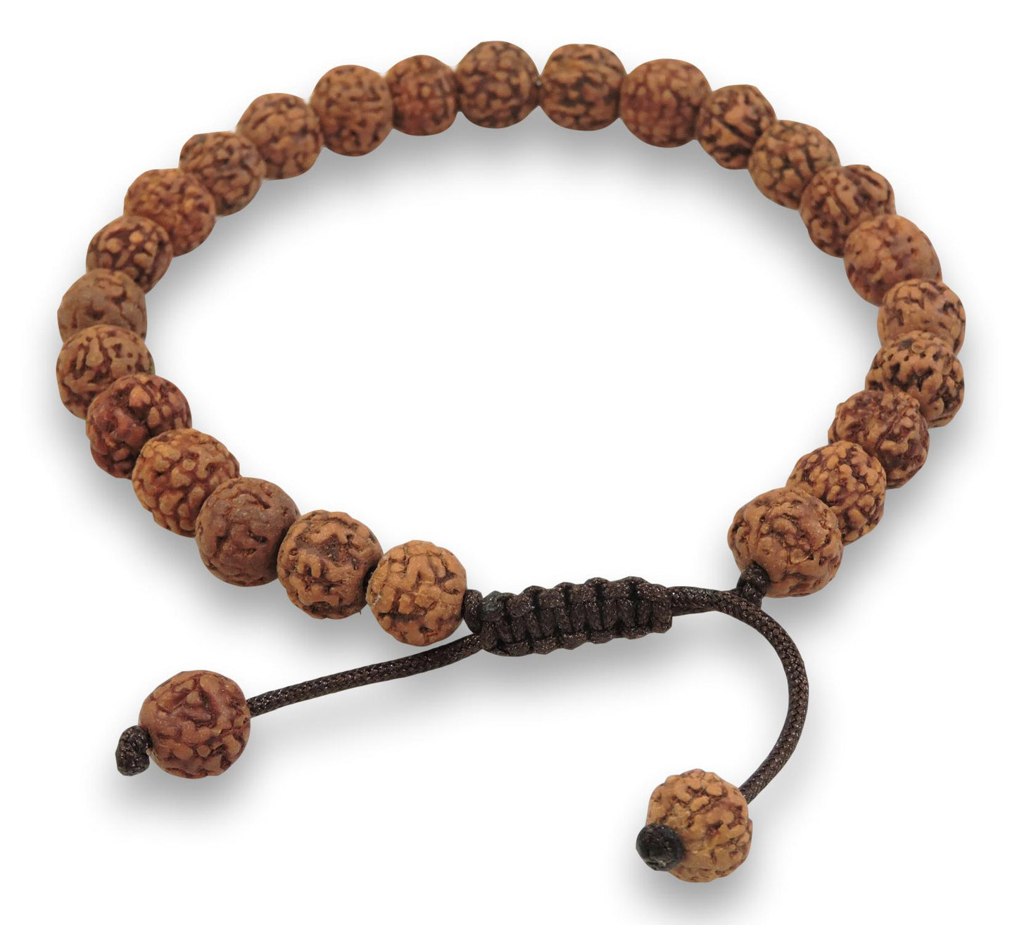 Tibetan Mala Rudraksha Wrist Mala Bracelet for Meditation (Plain)