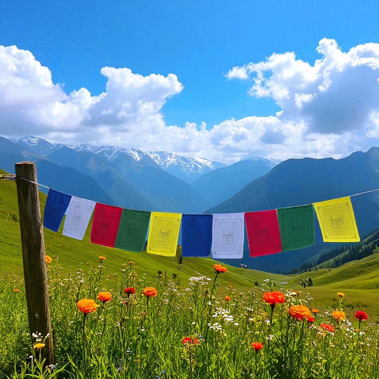 Guru Rinpoche prayer flags set of 10
