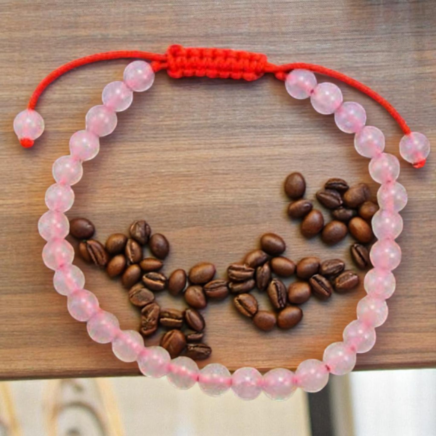 Tibetan Mala Small Rose Quartz Wrist Mala Bracelet for Meditation