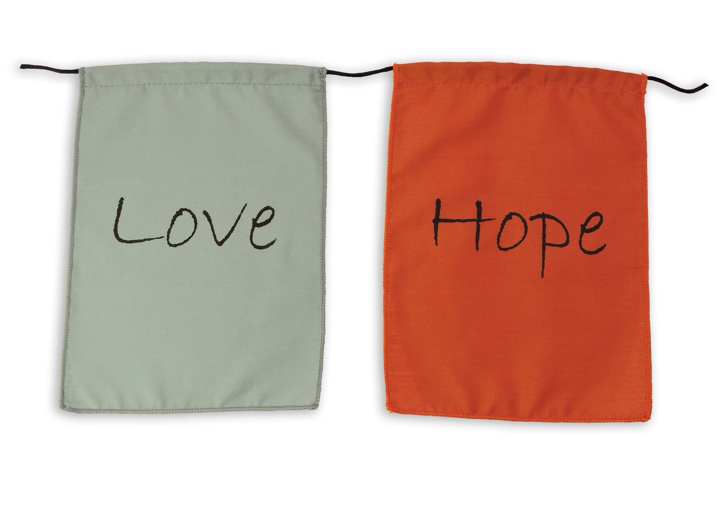 Handmade Tibetan Affirmation Prayer Flags Dream Faith Believe Hope Peace 9X12