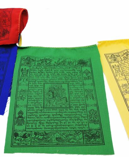Handmade Tibetan Wind Horse eight lucky symbols Cotton prayer flags
