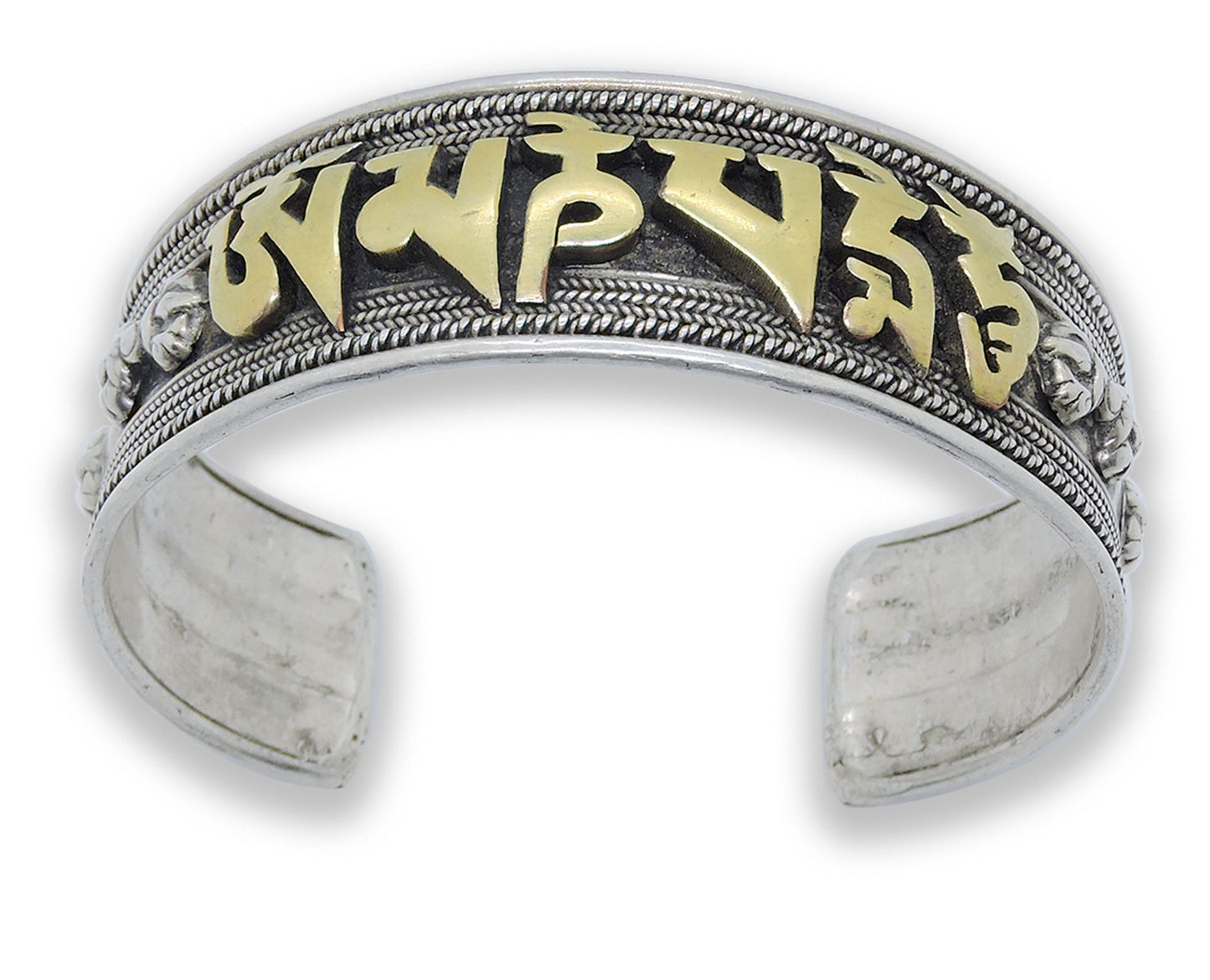 Handmade Buddha of Compassion sterling Silver Bracelet (Large)