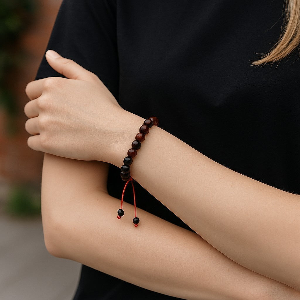 Balance your life banded agate Wrist mala yoga bracelet