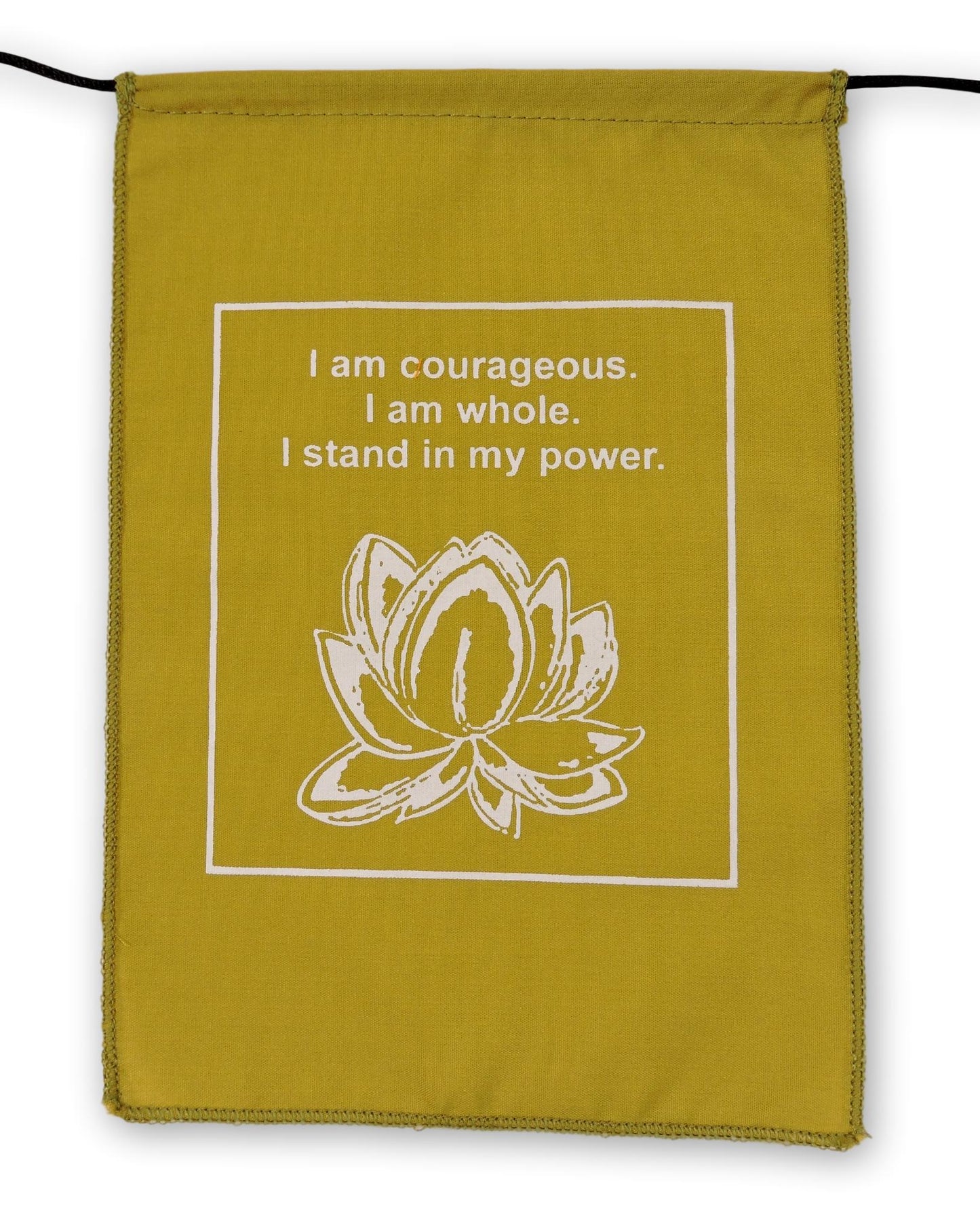 Handmade Affirmation, Love, Courageous, Imagination, Intuition, Prayer Flags 6X8