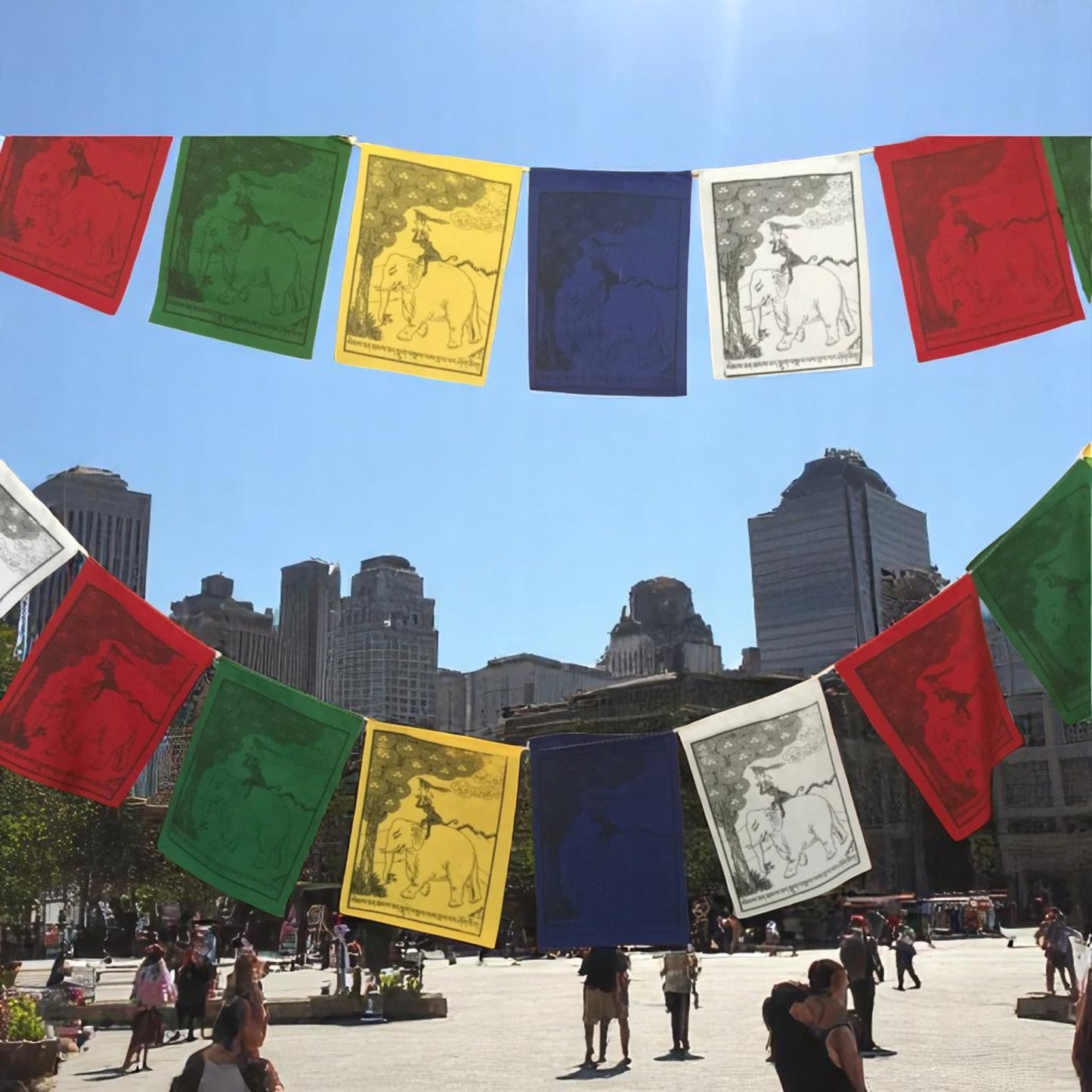 The Four Peaceful Friends Prayer Flags