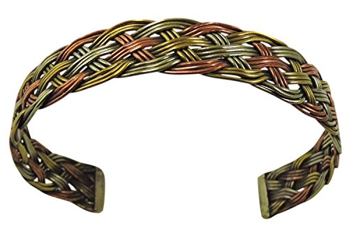 Handmade Twisted Three Metal Medicine/ Healing Bracelet From Nepal