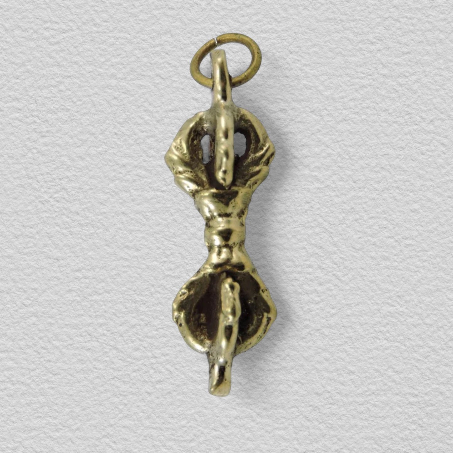 Handmade Brass Single Dorje Vajra Pendant/Necklace