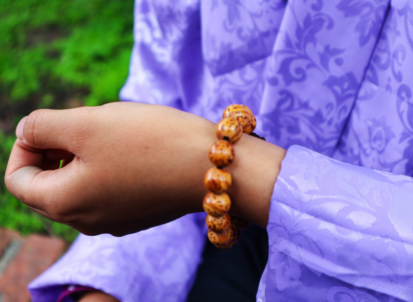 Handmade Bodhi seed Wrist mala For meditation