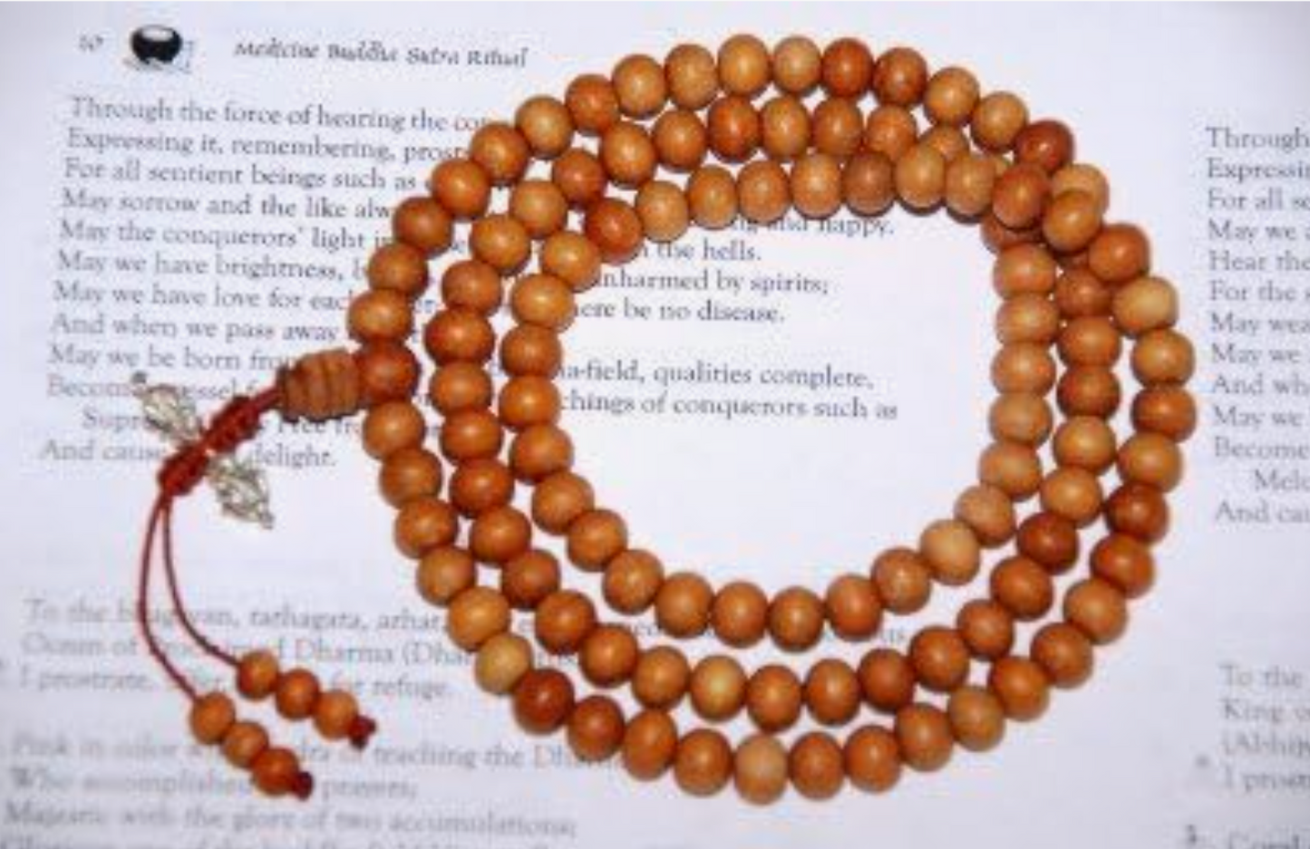Sandalwood Mala with Dorje/Vajra Pendant for Meditation