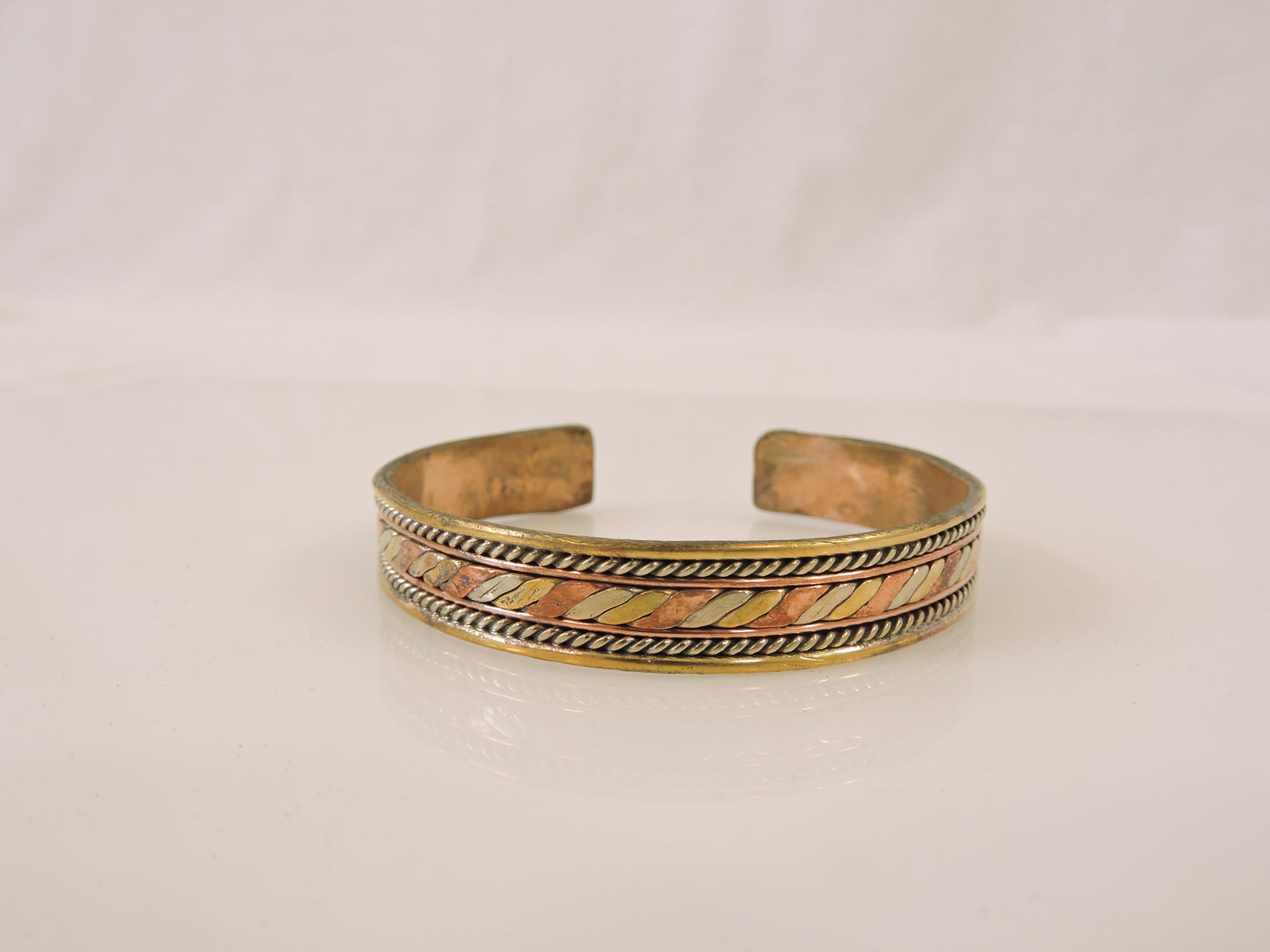 Tibetan Three Metal Medicine Healing Bracelet – Adjustable