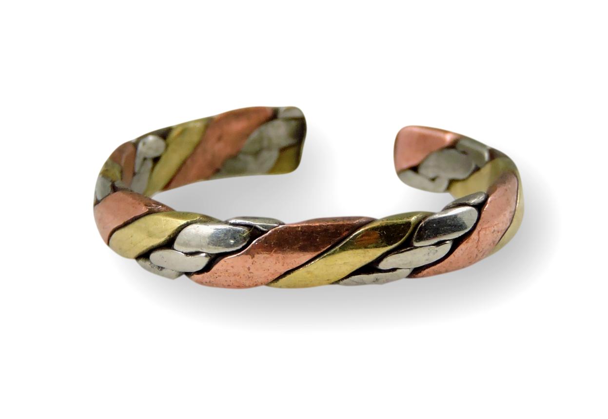 Handmade Three Metal Healing Medicine Ring From Nepal