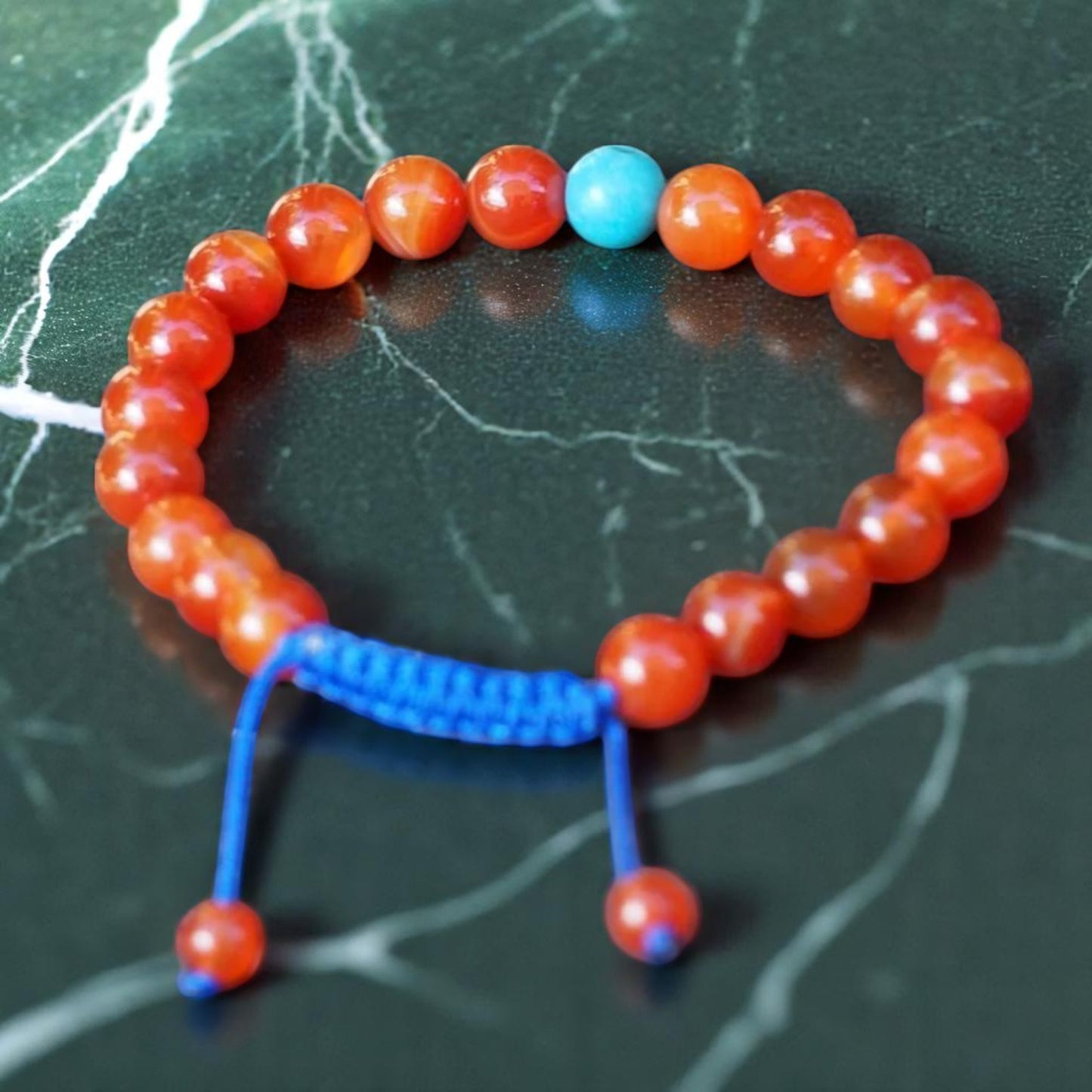 Motivation and Protection Carnelian Wrist mala yoga Bracelet