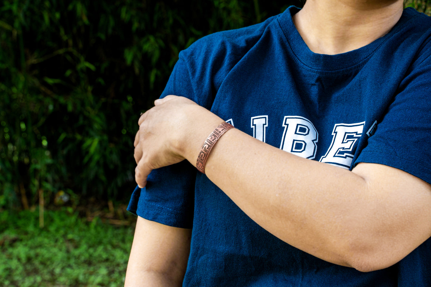Buddha of Compassion Copper Bracelet