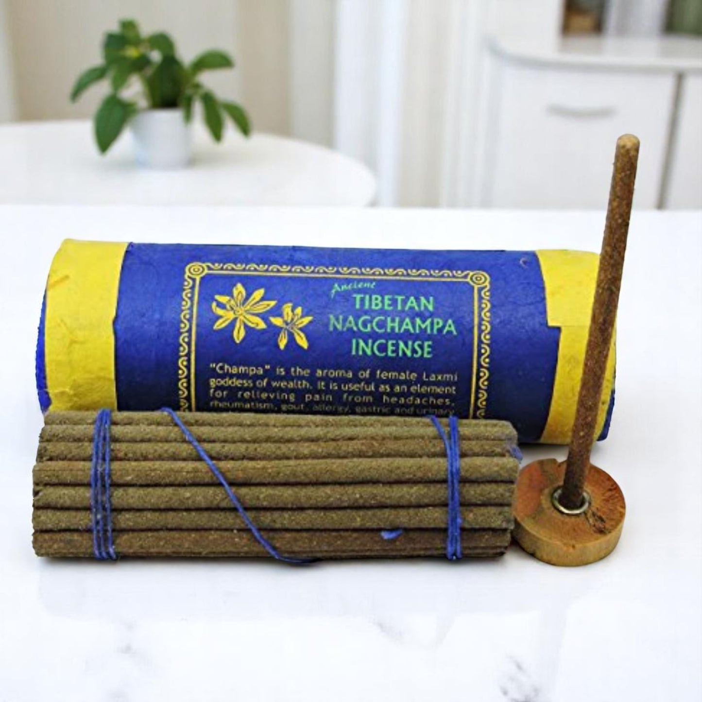 Tibetan Nagchampa Incense with Burner