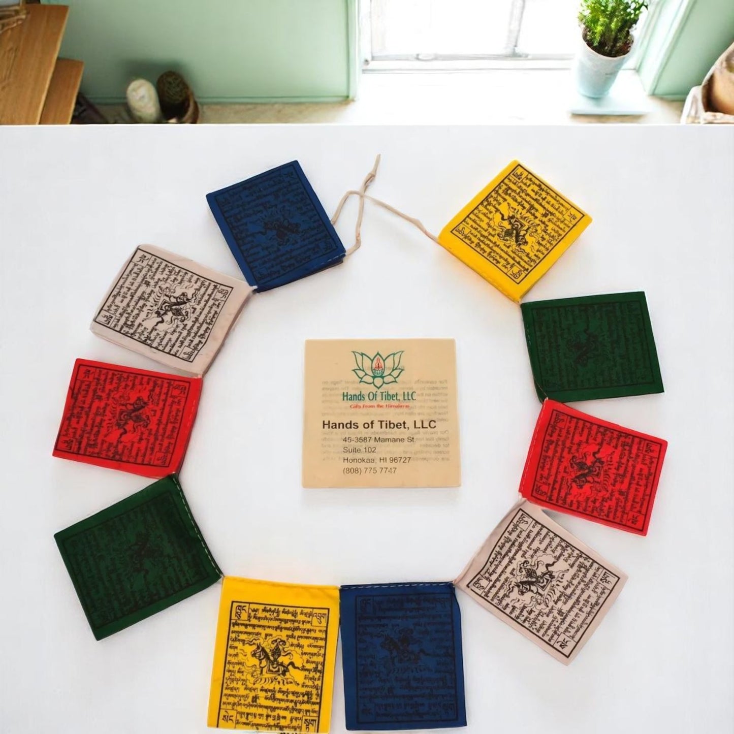 Mini Wind Horse Tibetan Prayer Flags From Nepal (Set of 10 Flags)
