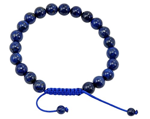 Tibatan Mala Lapis Lazuli Wrist Mala/ Bracelet for Meditation