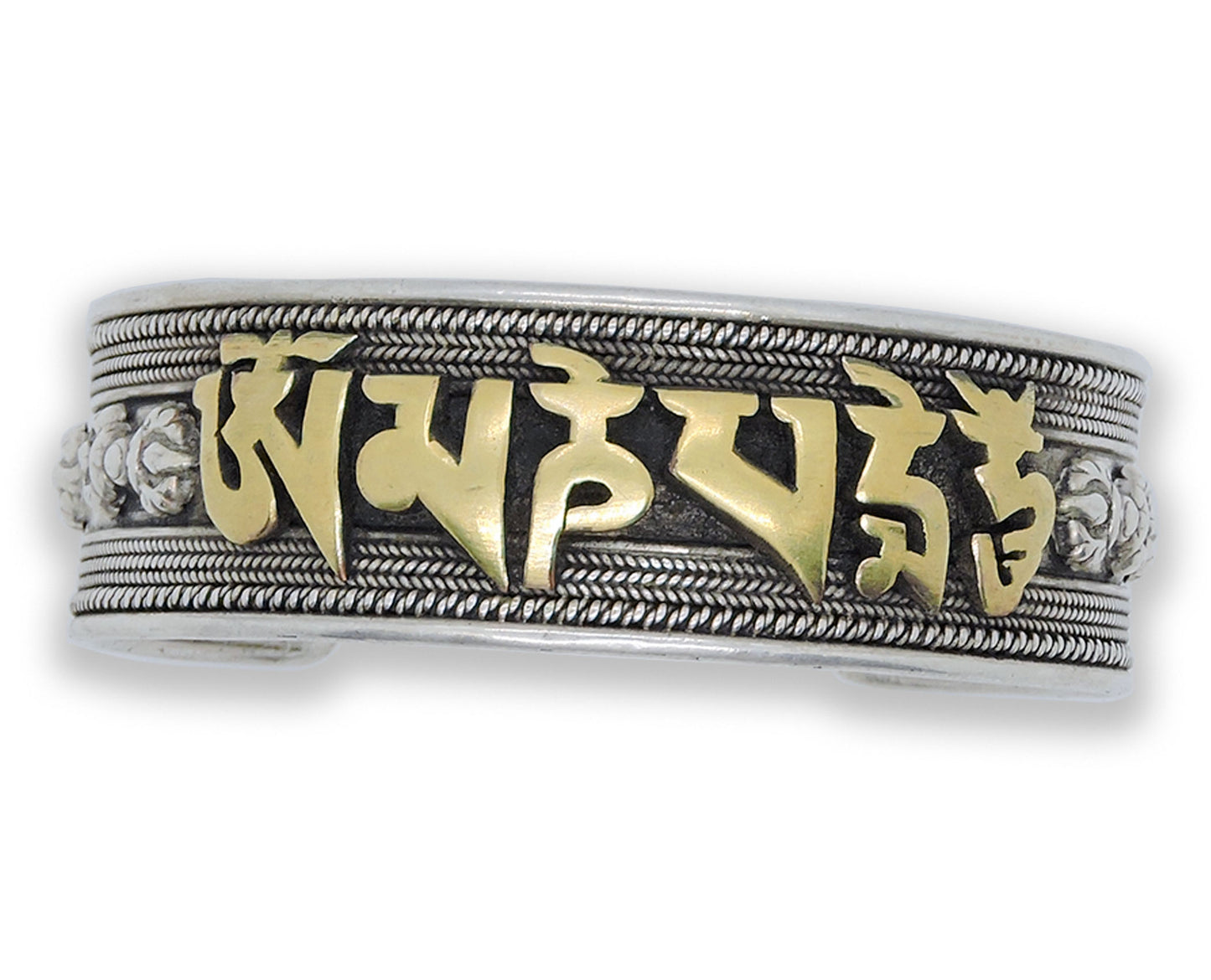 Handmade Buddha of Compassion sterling Silver Bracelet (Large)