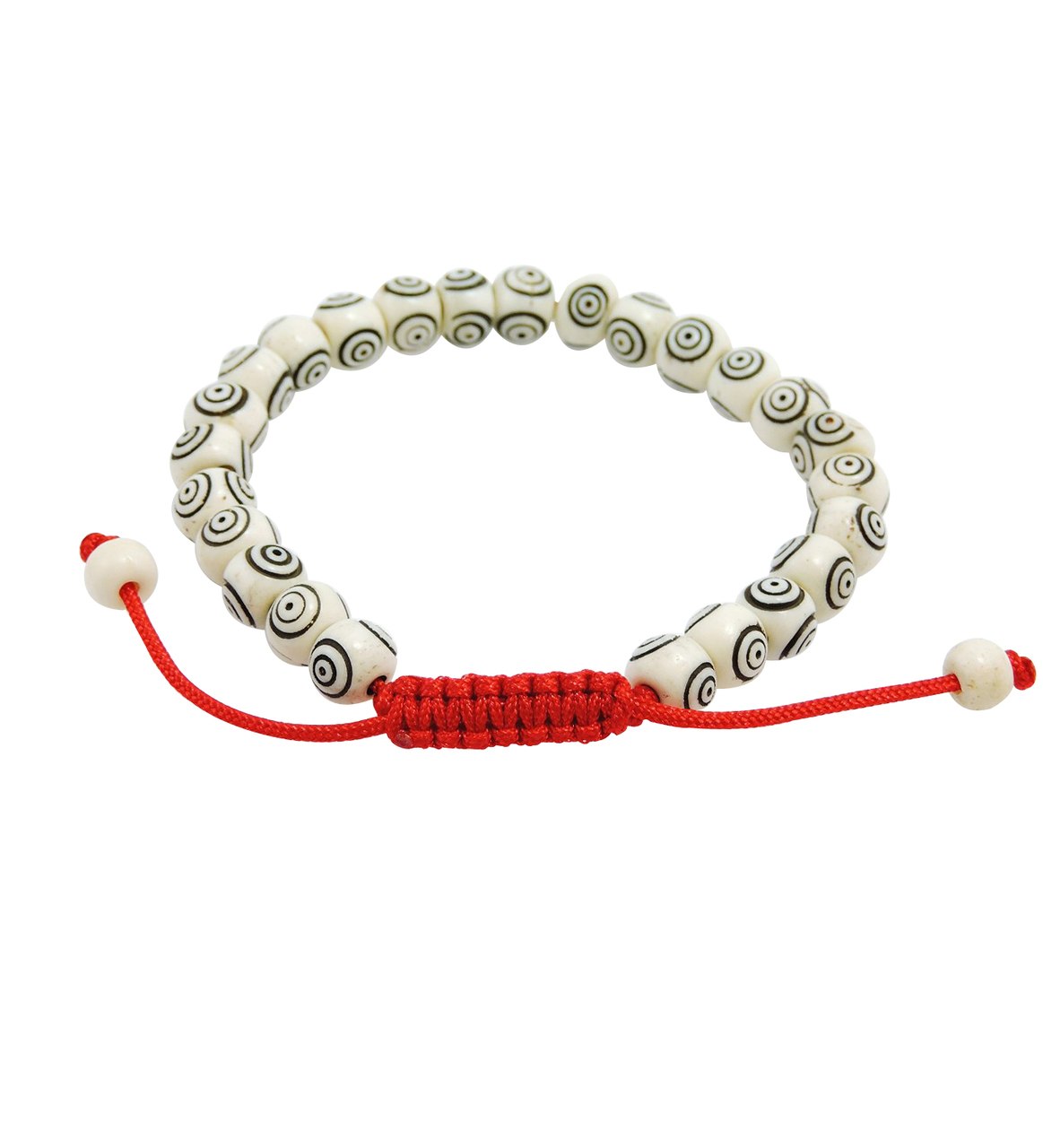 Carved Yak Bone Wrist Mala
