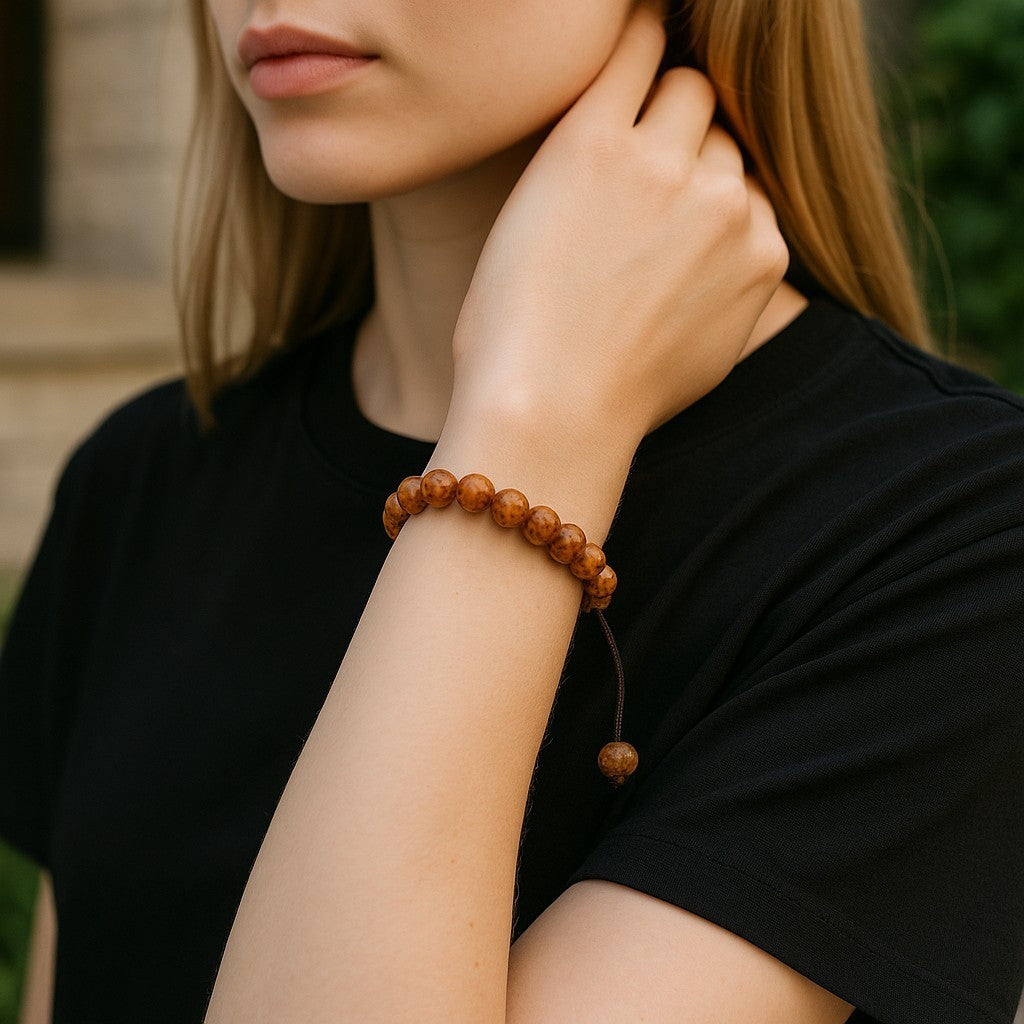 Handmade Bodhi seed Wrist mala For meditation