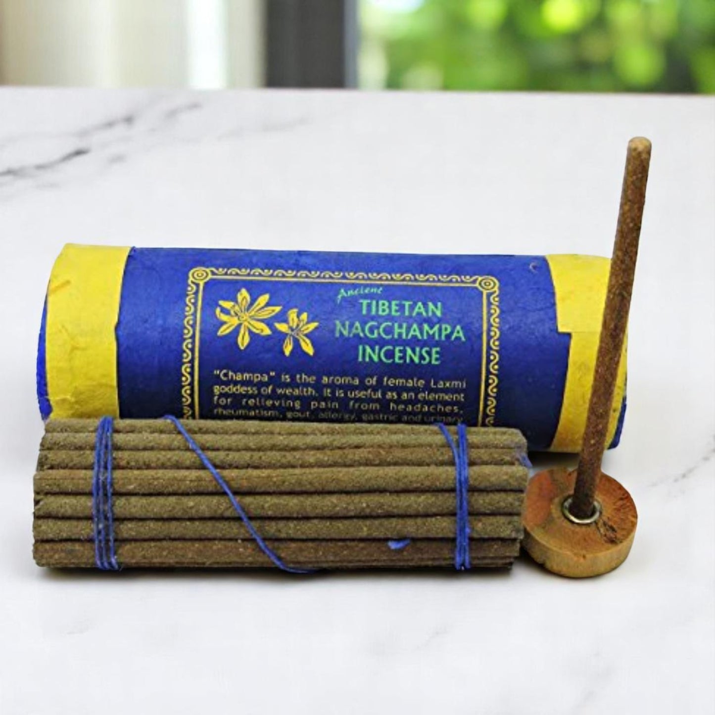 Tibetan Nagchampa Incense with Burner