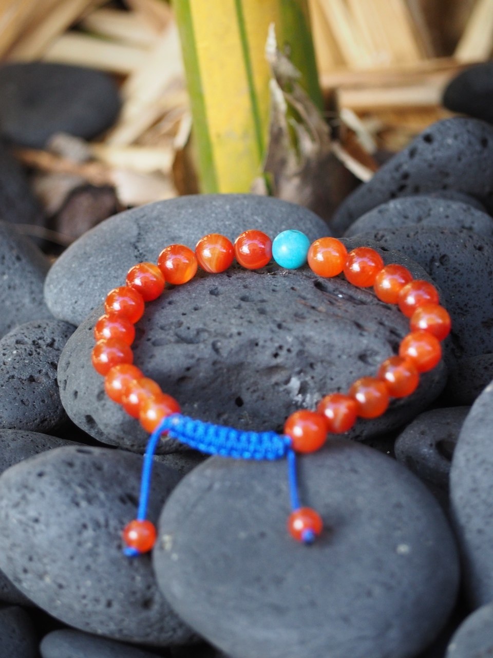 Motivation and Protection Carnelian Wrist mala yoga Bracelet