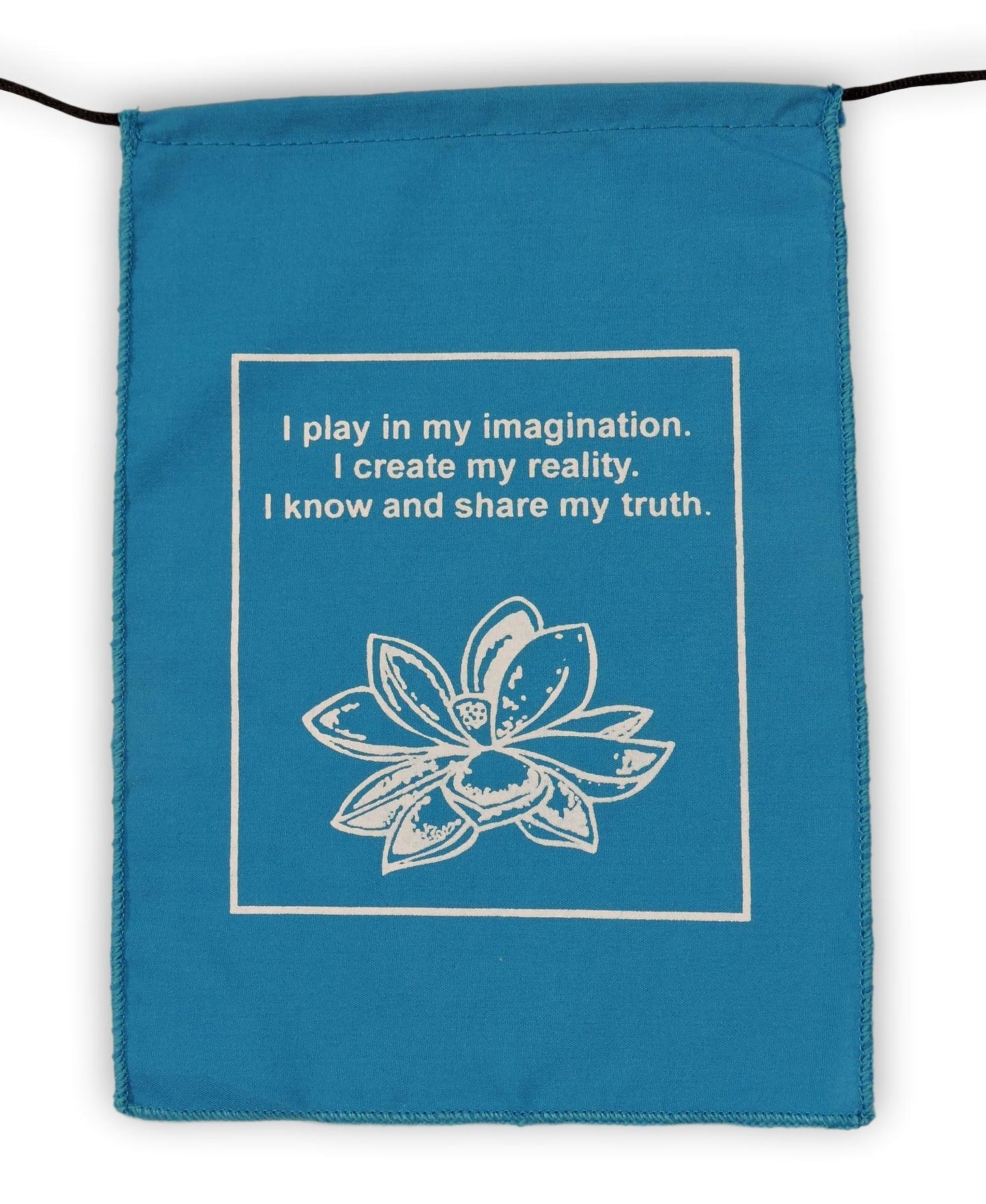 Handmade Affirmation, Love, Courageous, Imagination, Intuition, Prayer Flags 6X8