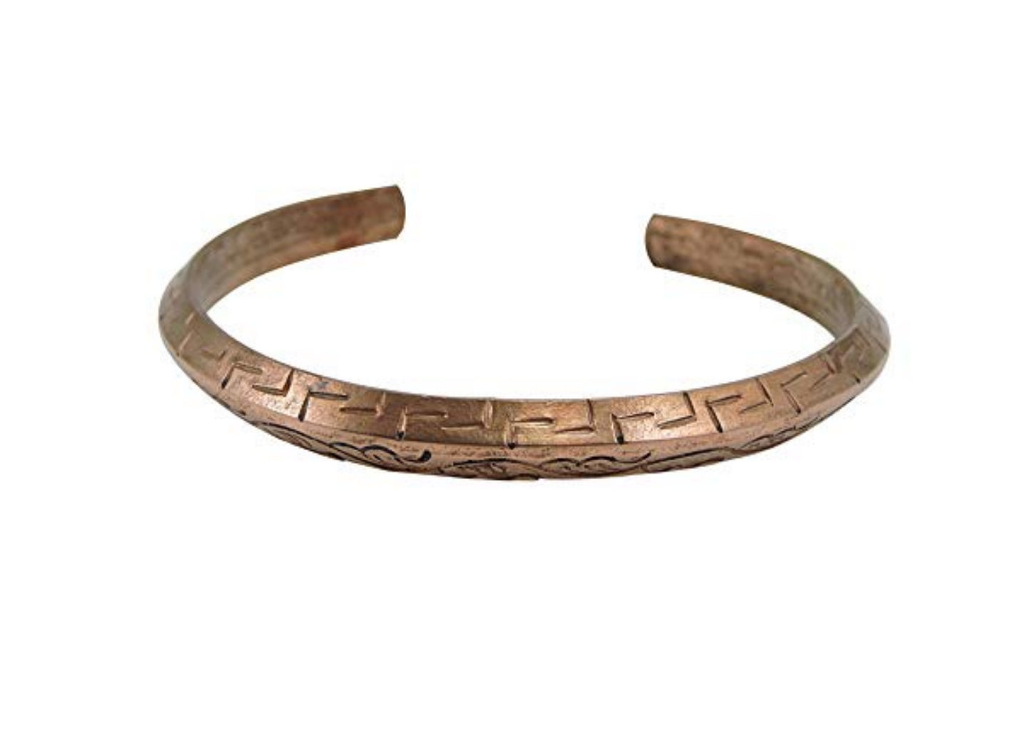 Hand Crafted Copper Medicine Bracelet From Nepal Style 8