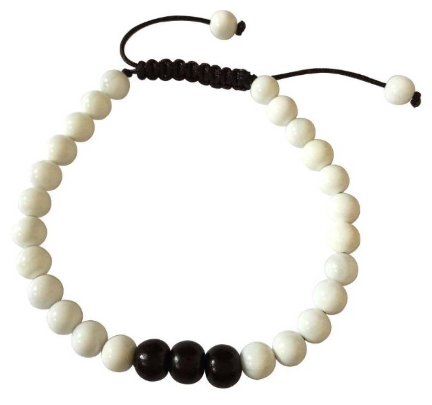 Hands Of Tibet Tibetan Yoga Mala Conch Shell Wrist Mala for Meditation (Rosewood)