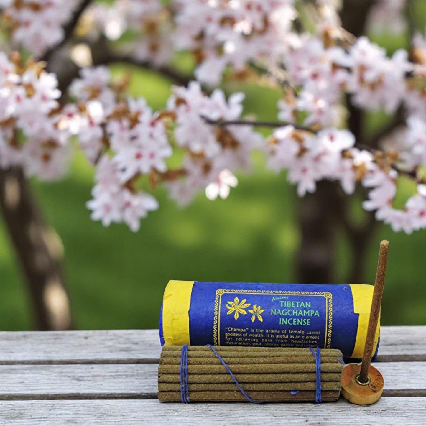 Tibetan Nagchampa Incense with Burner