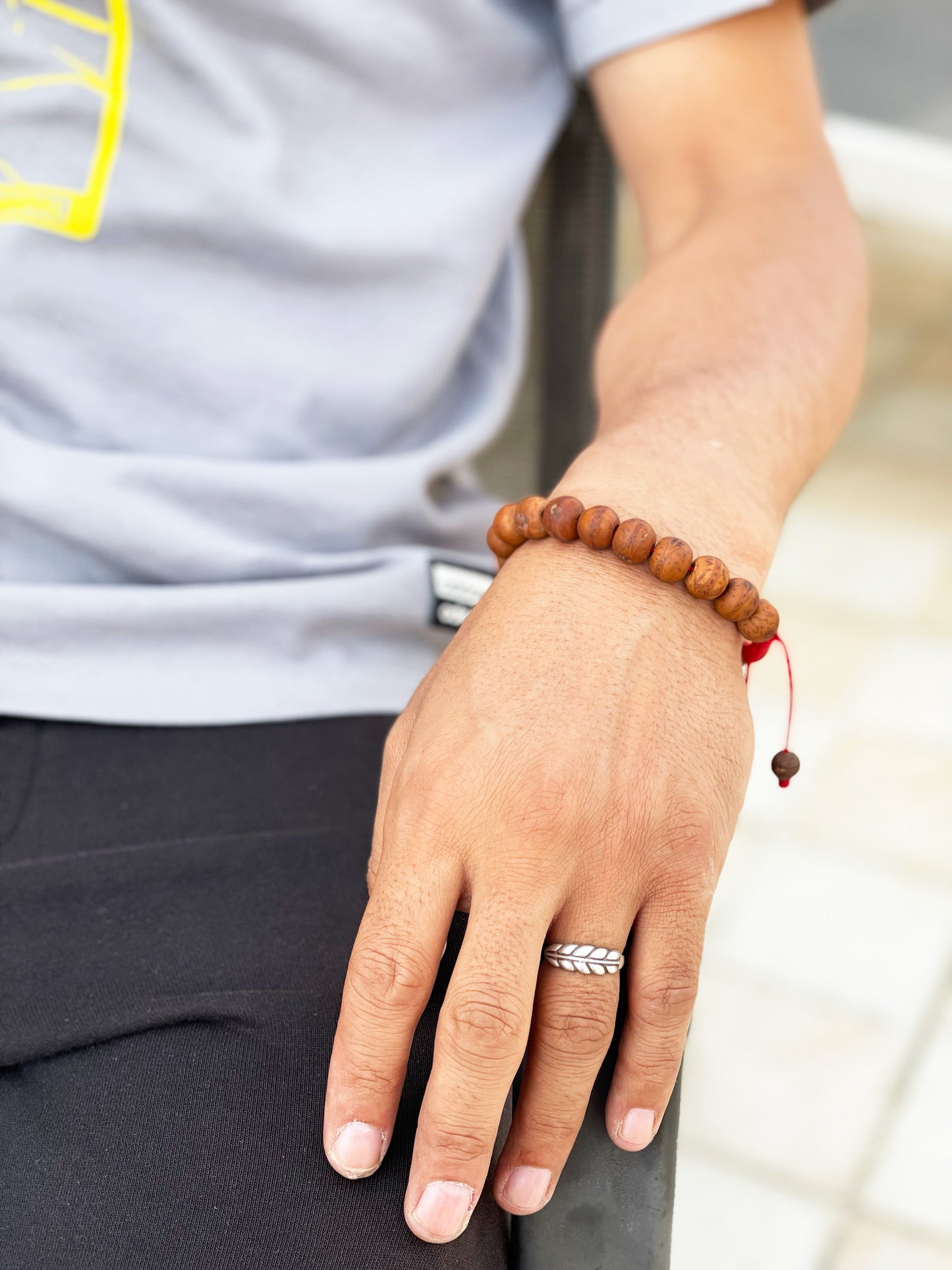 Large Bodhi Seed Wrist Mala/ Bracelet for Meditation