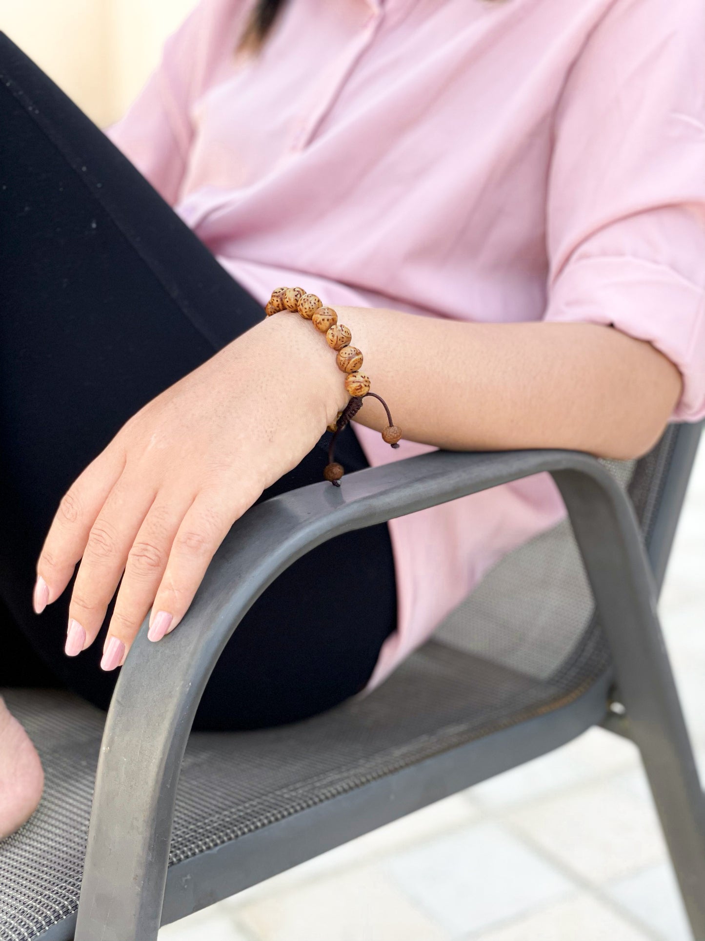 Handmade Bodhi seed Wrist mala For meditation