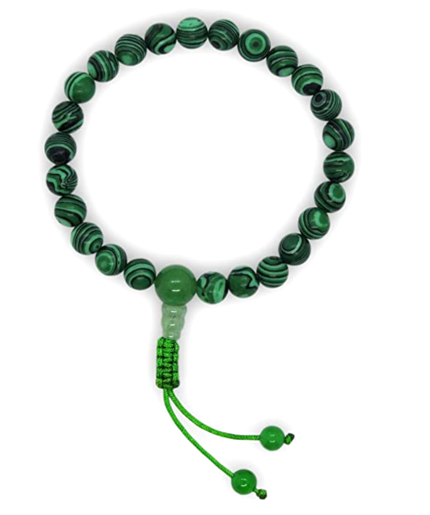 Malachite Tibetan Wrist Mala/Bracelet for Meditation