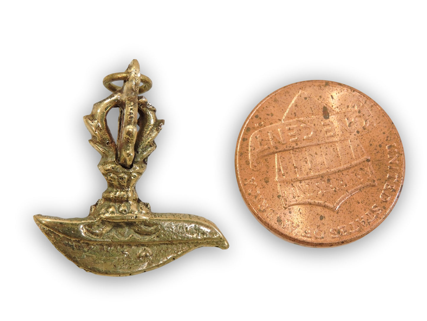 Handmade Tibetan Phurba (Digug) Pendant From Nepal (Many Choices) (Silver plated Degug)