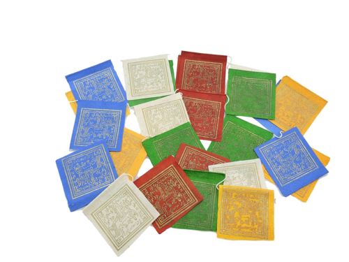 Mini Handmade Paper Prayer Flags Wind Horse for Good Luck