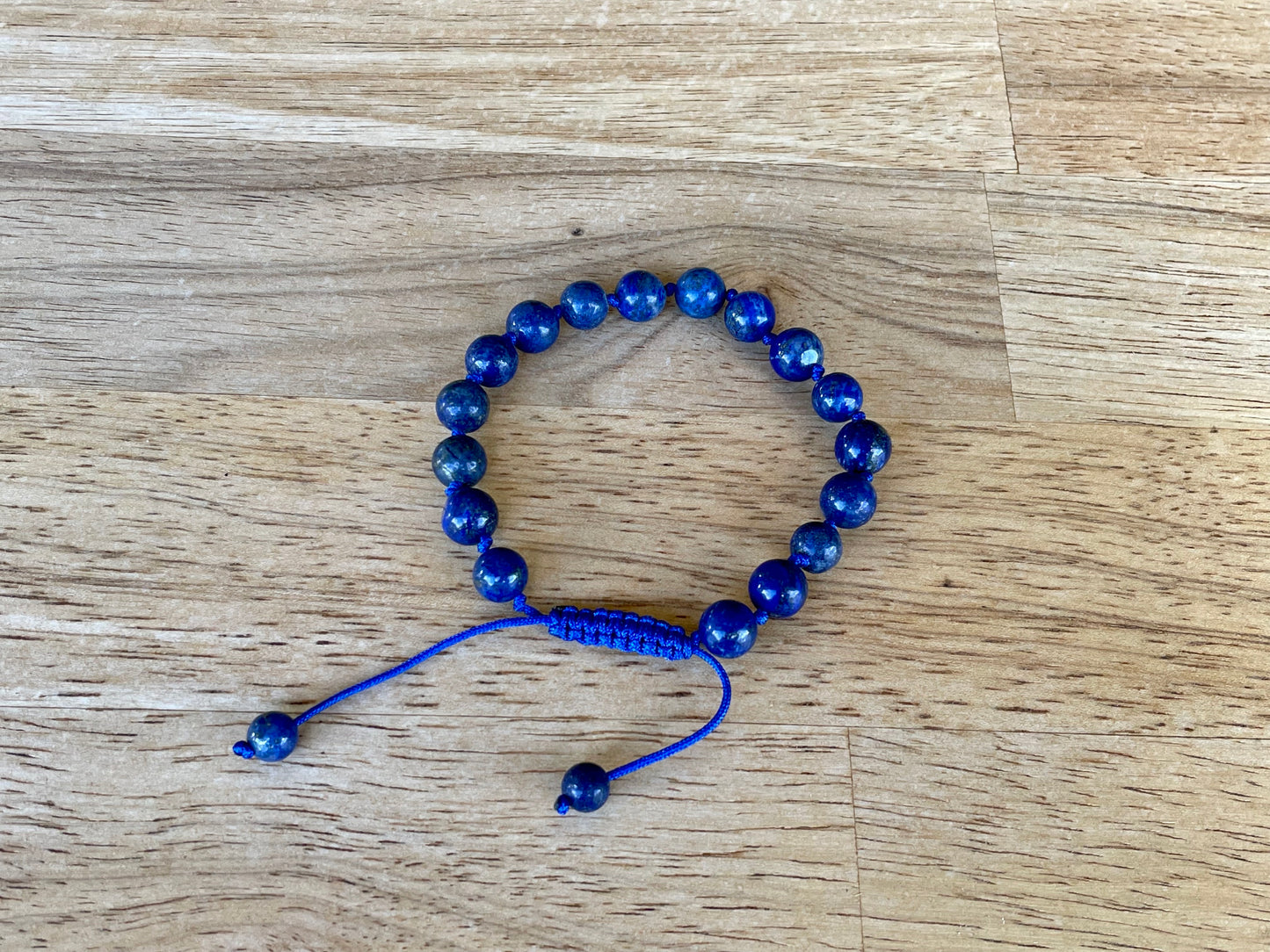 Hand Knotted Lapis Wrist Mala