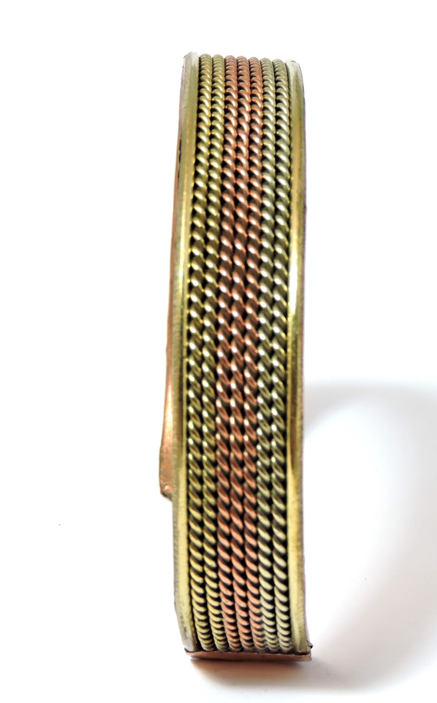 Handmade Tibetan Three Metal Medicine Bracelet from Nepal (S9)